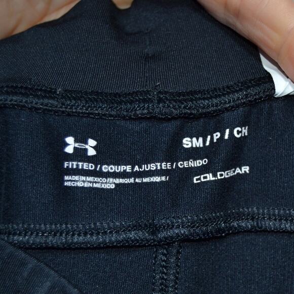 Under Armour Woman's Cold Gear Fitted Running Joggers Black Size Small - Picture 5 of 7